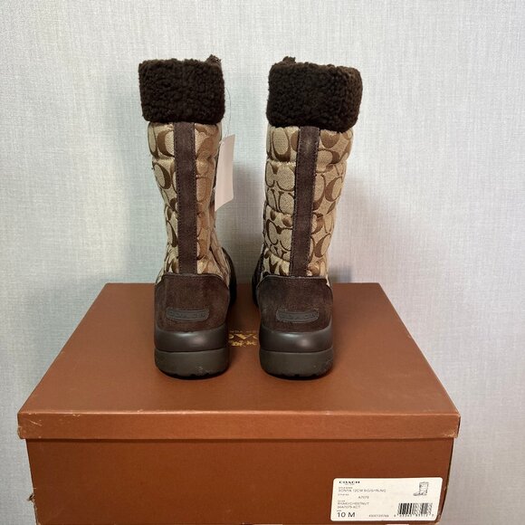 Coach Sonya Shirling Boots NWT in Box Size 10 - Picture 4 of 6